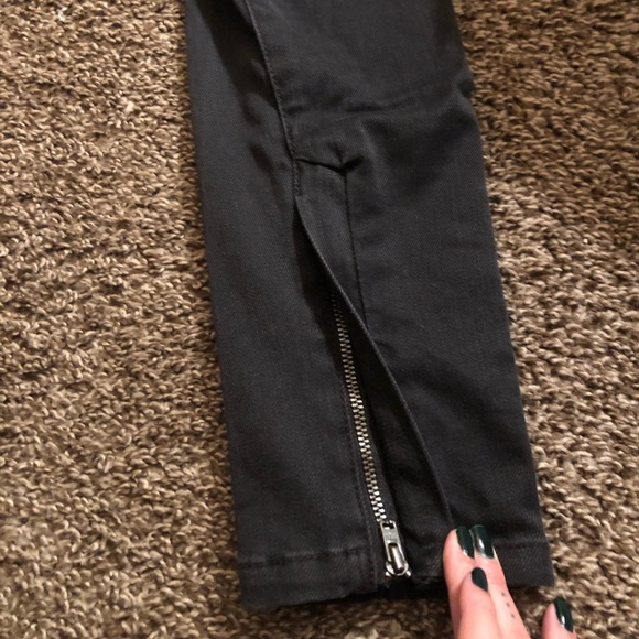 Maje Black Low Rise Anthracite Jeans - Picture 9 of 12